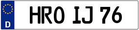 Trailer License Plate